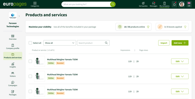 Products and services (2)